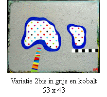 Variatie 2bis in grijs en kobalt